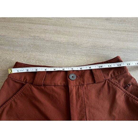 Alder Take a Hike Short 2.0 in Burnt Orange Clay Size XS High Rise 4" - Picture 5 of 6